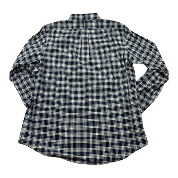 New Ralph Lauren Men US XL Blue Plaid Shirt Long Sleeve Classic Fit Button Down - Picture 3 of 5